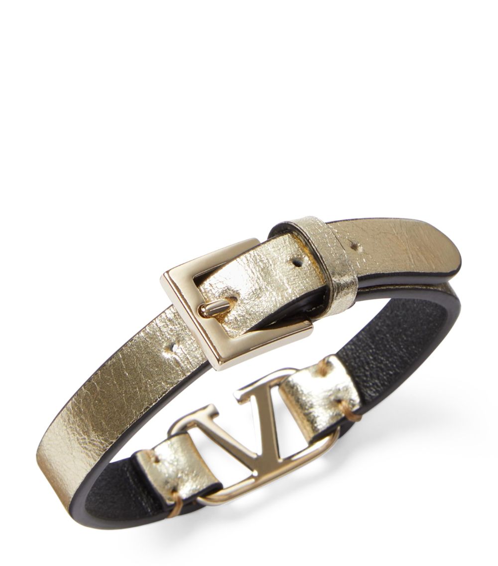 VALENTINO GARAVANI Valentino Garavani Leather Vlogo Bracelet