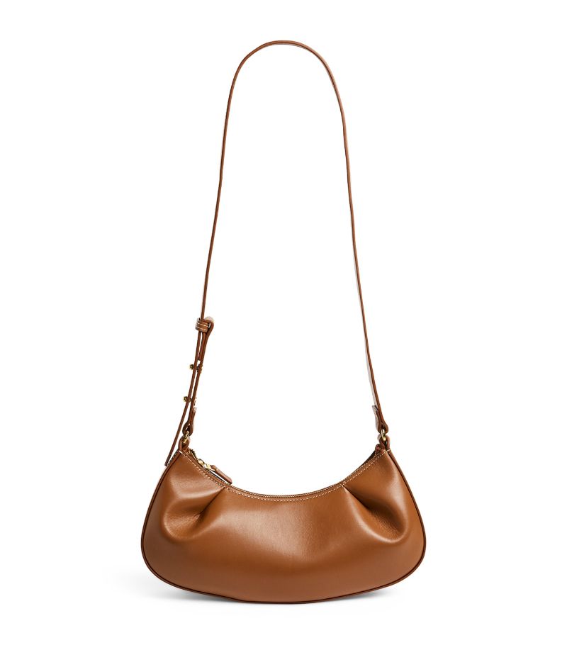 Elleme Elleme Leather Dimple Moon Shoulder Bag