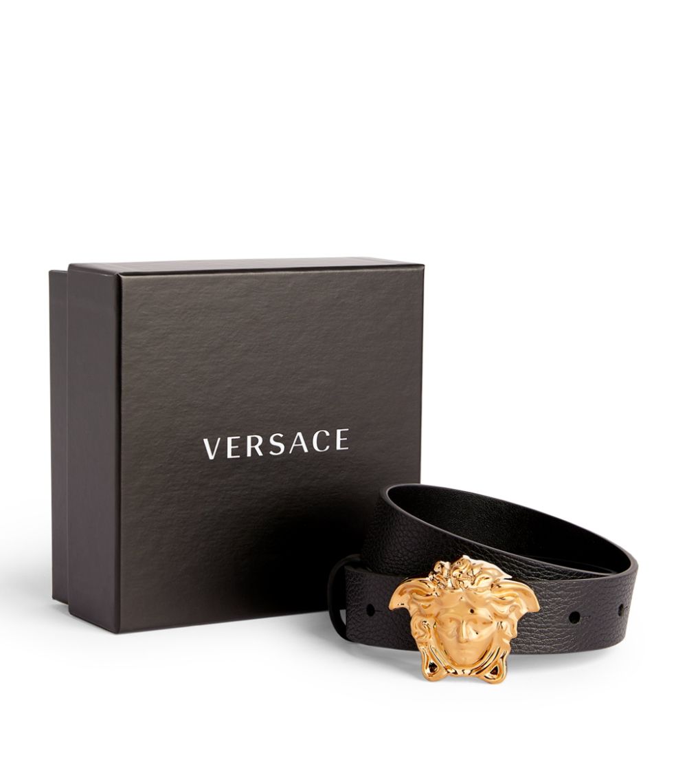 Young Versace Versace Kids Leather Medusa Belt