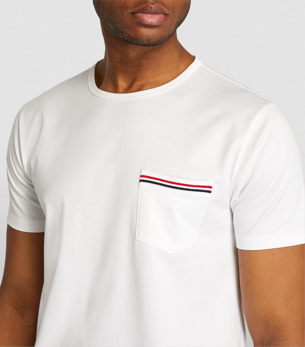 Thom Browne Thom Browne Tricolour Pocket T-Shirt