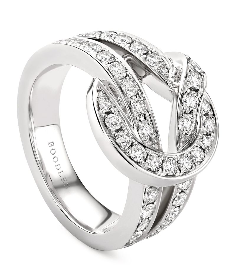 Boodles Boodles White Gold And Diamond The Knot Ring