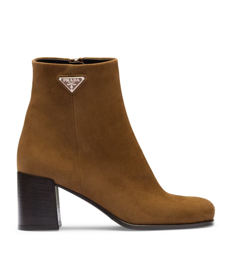 Prada Prada Suede Heeled Boots 65