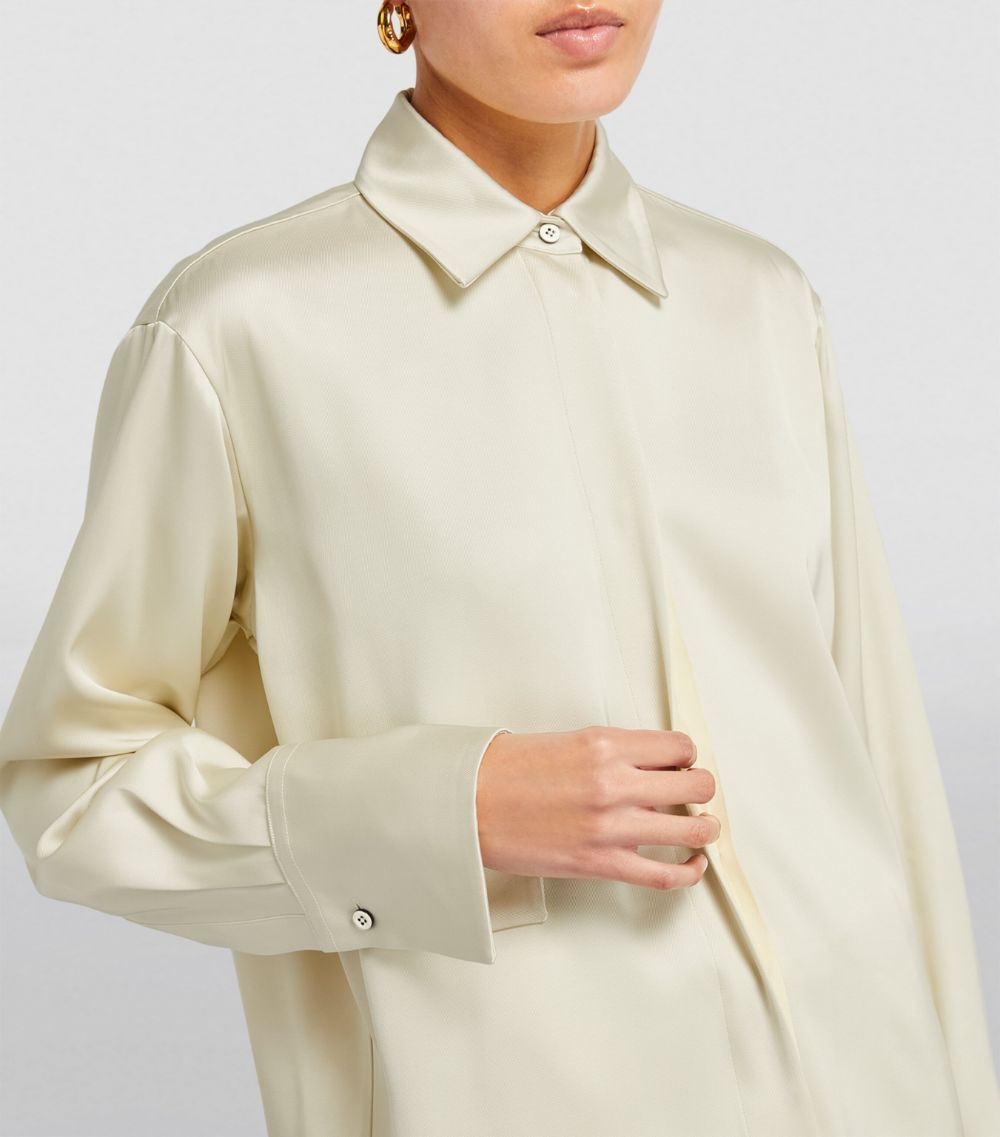 Jil Sander Jil Sander Satin Long-Sleeve Shirt