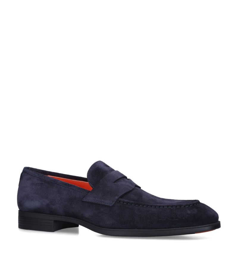 Santoni Santoni Suede New Simon Penny Loafers