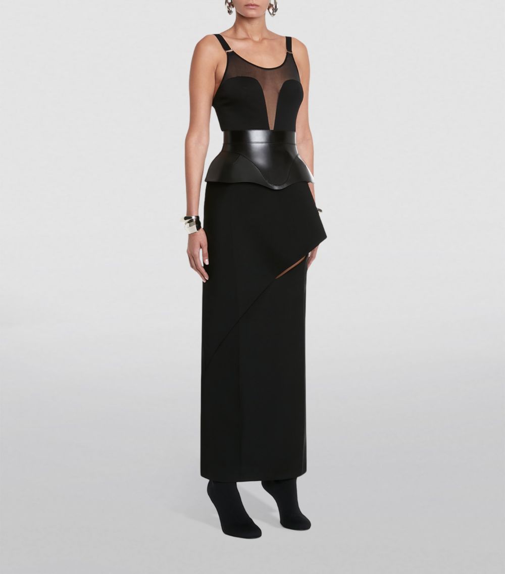 Alexander McQueen Alexander McQueen Cut-Out Maxi Skirt