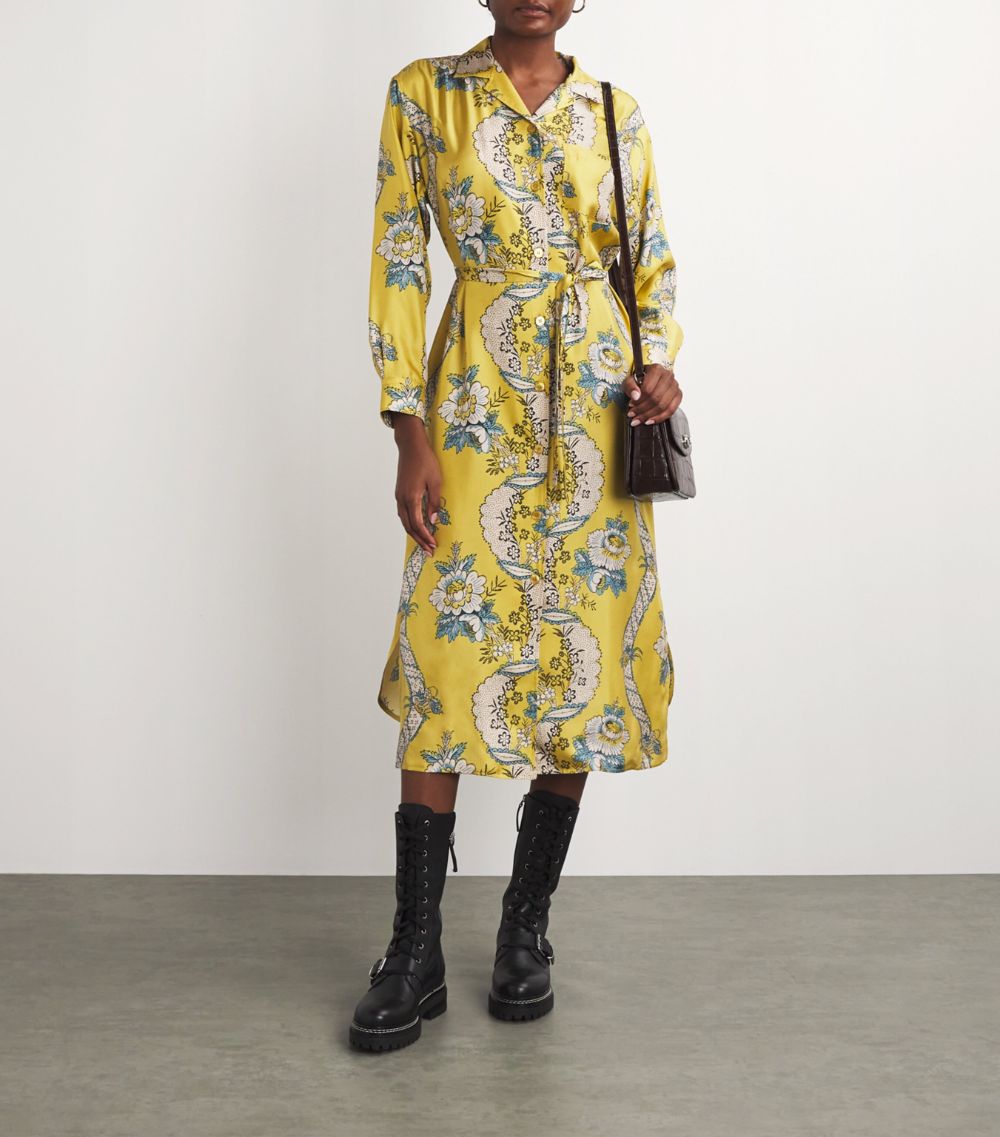 Weekend Max Mara Weekend Max Mara Silk Floral Shirt Dress