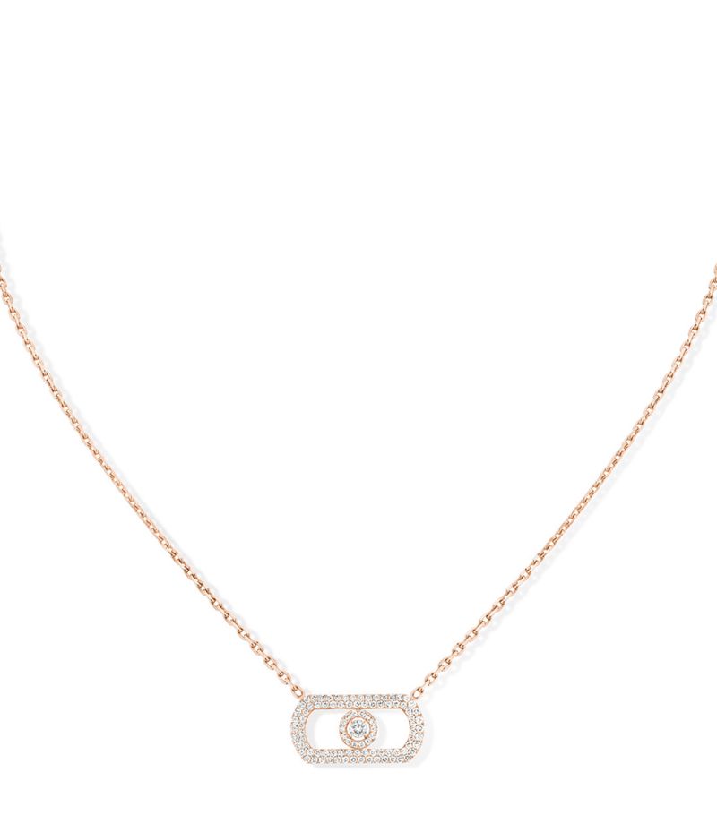 Messika Messika Rose Gold And Diamond So Move Pavé Necklace