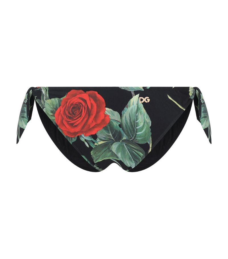 Dolce & Gabbana Dolce & Gabbana Rose Print Bikini Bottoms