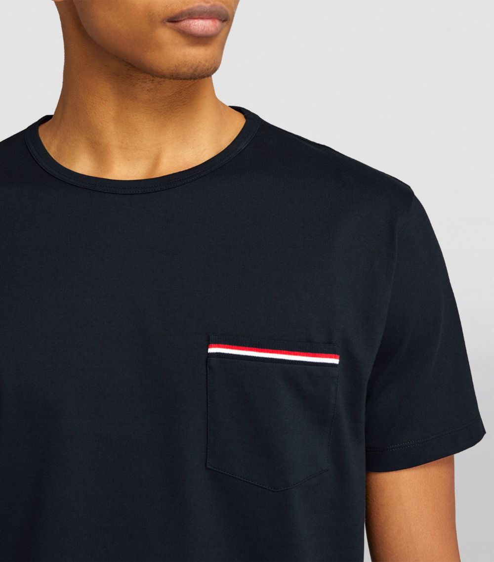 Thom Browne Thom Browne Tricolour Pocket T-Shirt