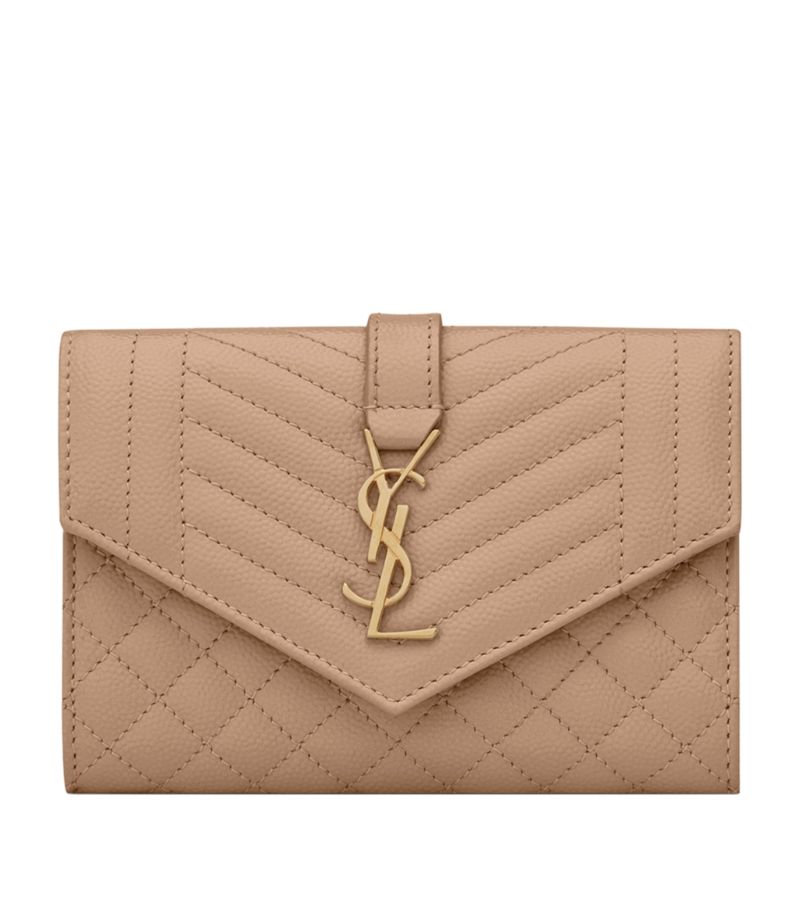 Saint Laurent Saint Laurent Quilted Leather Envelope Wallet