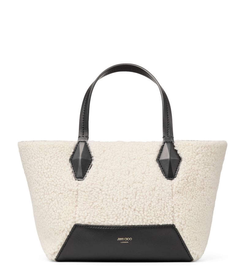 Jimmy Choo Jimmy Choo Diamond Small Shearling Tote Bag