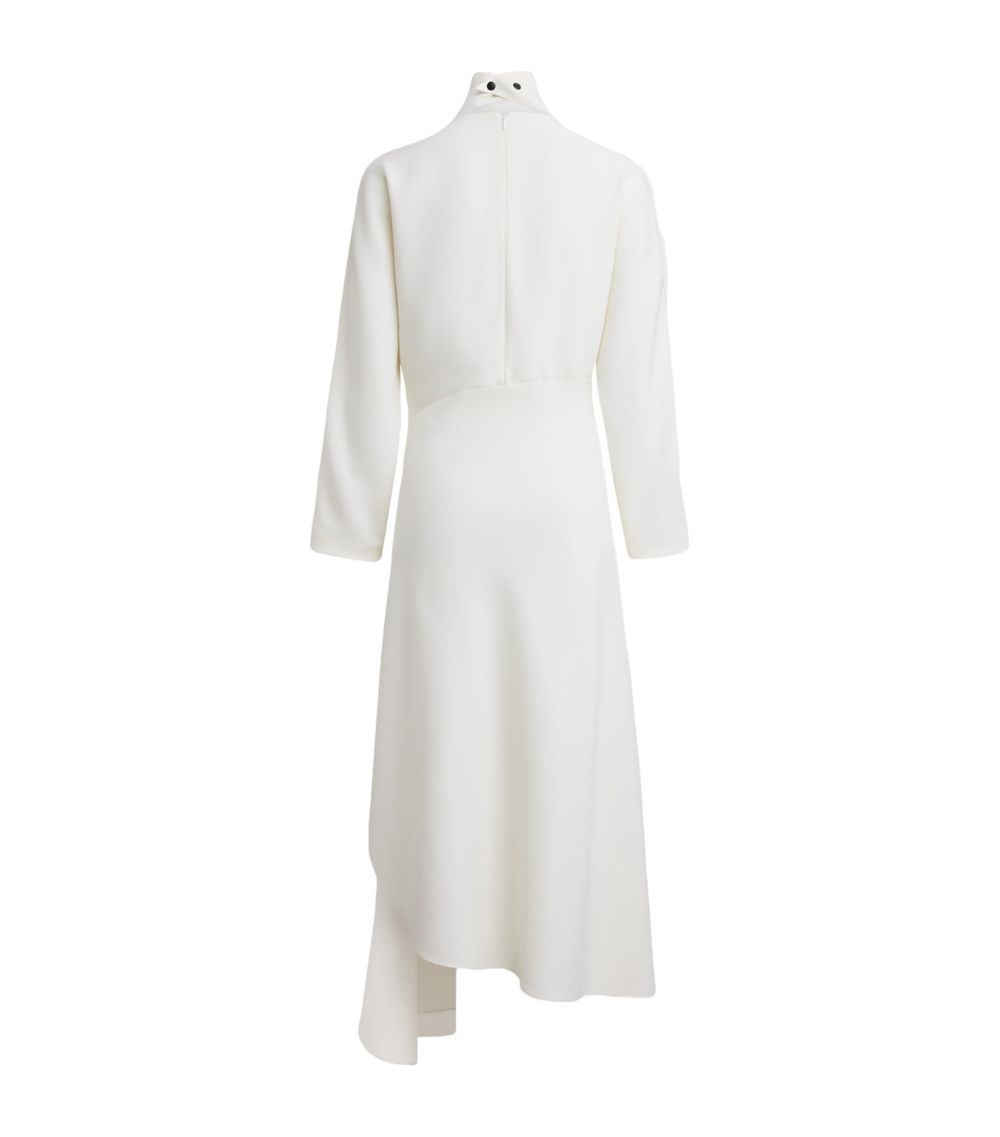 Alaïa Alaïa Silk-Wool Midi Dress