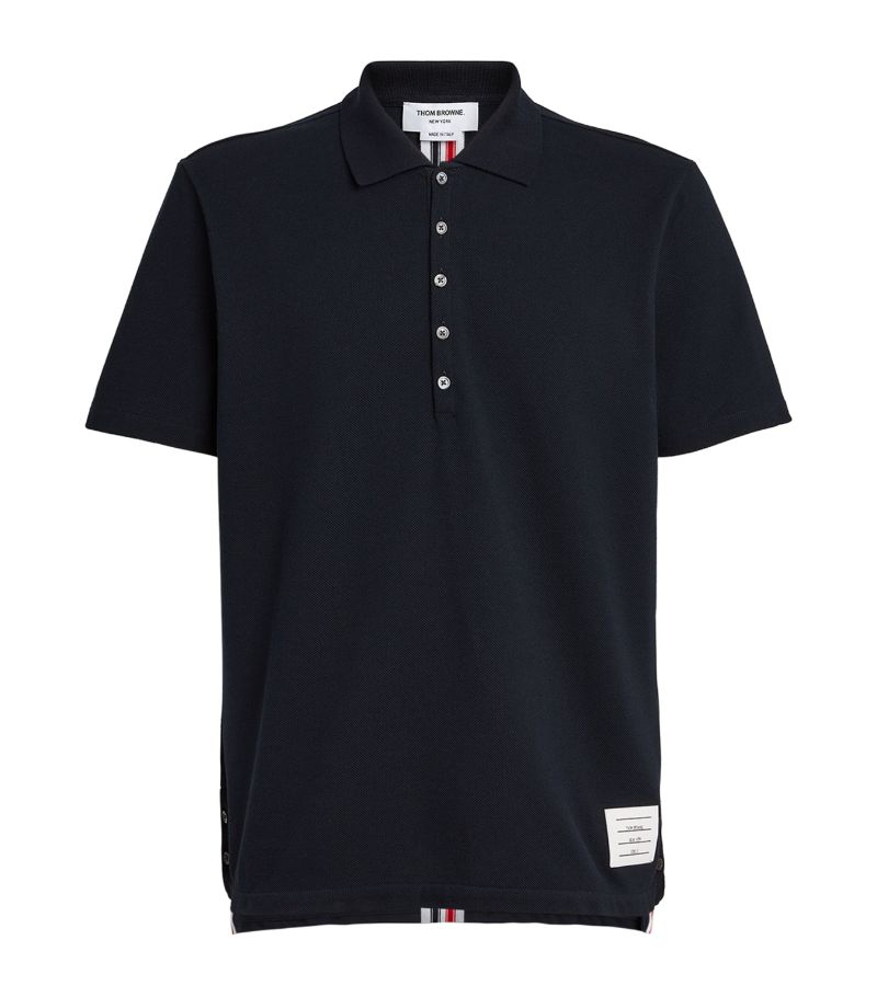 Thom Browne Thom Browne Tricolour Stripe Polo Shirt