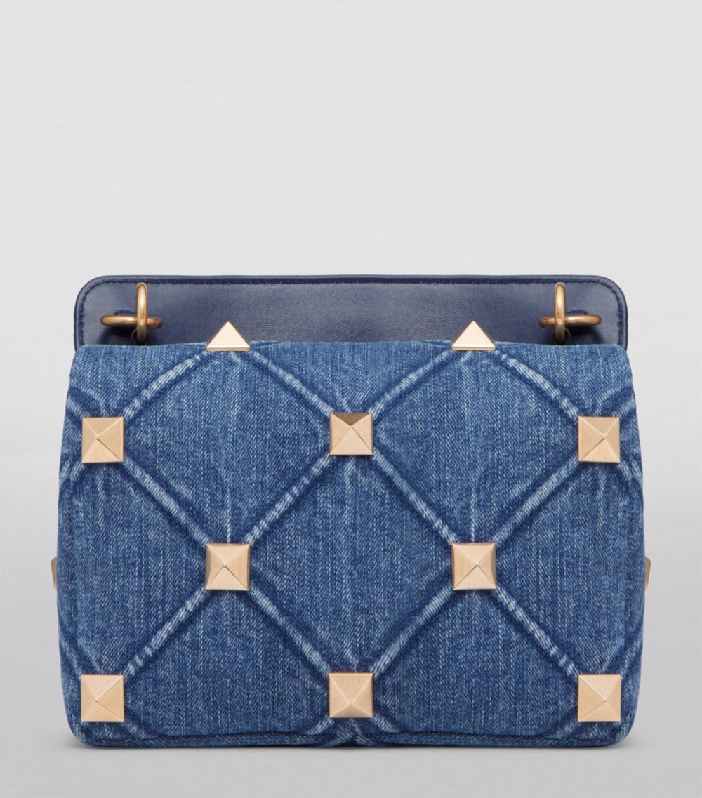 VALENTINO GARAVANI Valentino Garavani Denim Rockstud Shoulder Bag