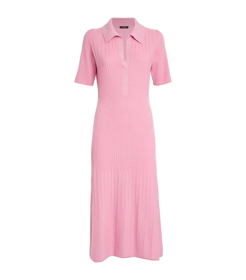 Joseph Joseph Merino Wool Ribbed Midi Dress