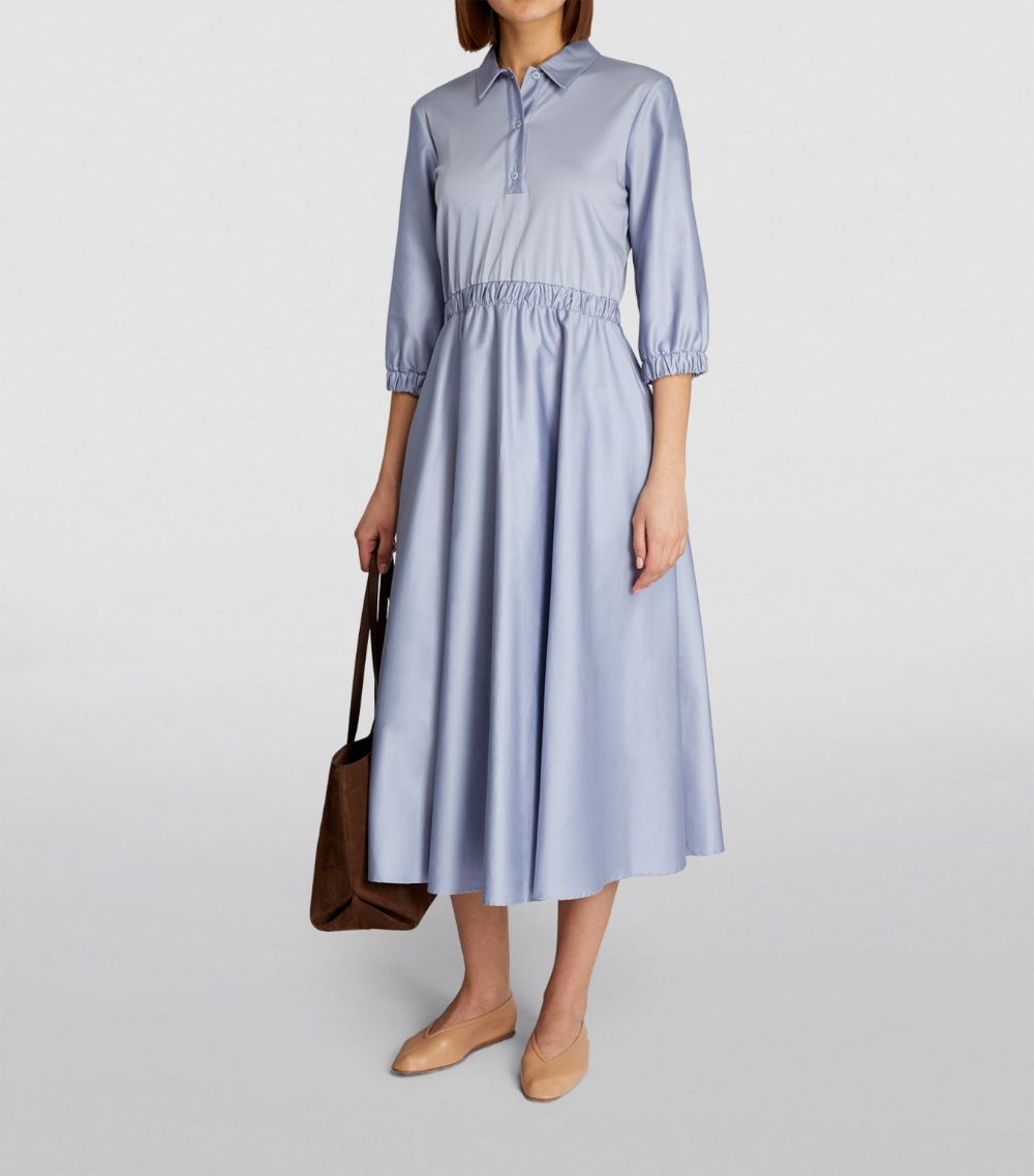 Max Mara Leisure Max Mara Leisure Woven-Jersey-Mix Midi Dress