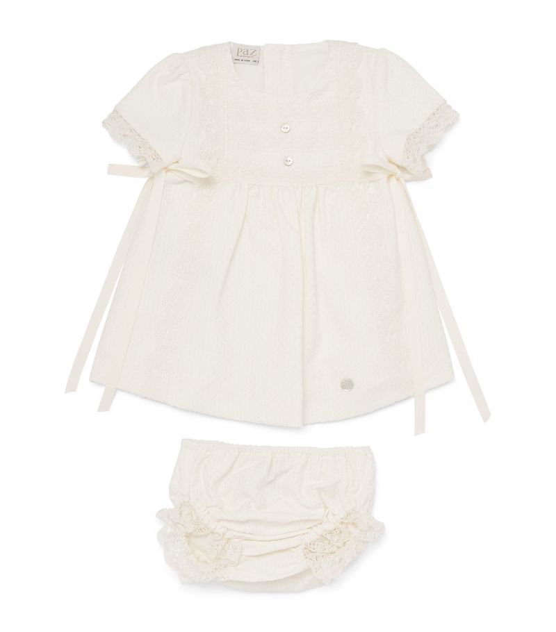 Paz Rodriguez Paz Rodriguez Ceremony Dress And Bloomers Set (1-24 Months)