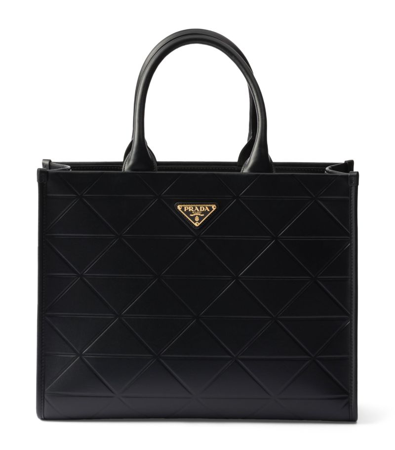 Prada Prada Large Leather Symbole Tote Bag