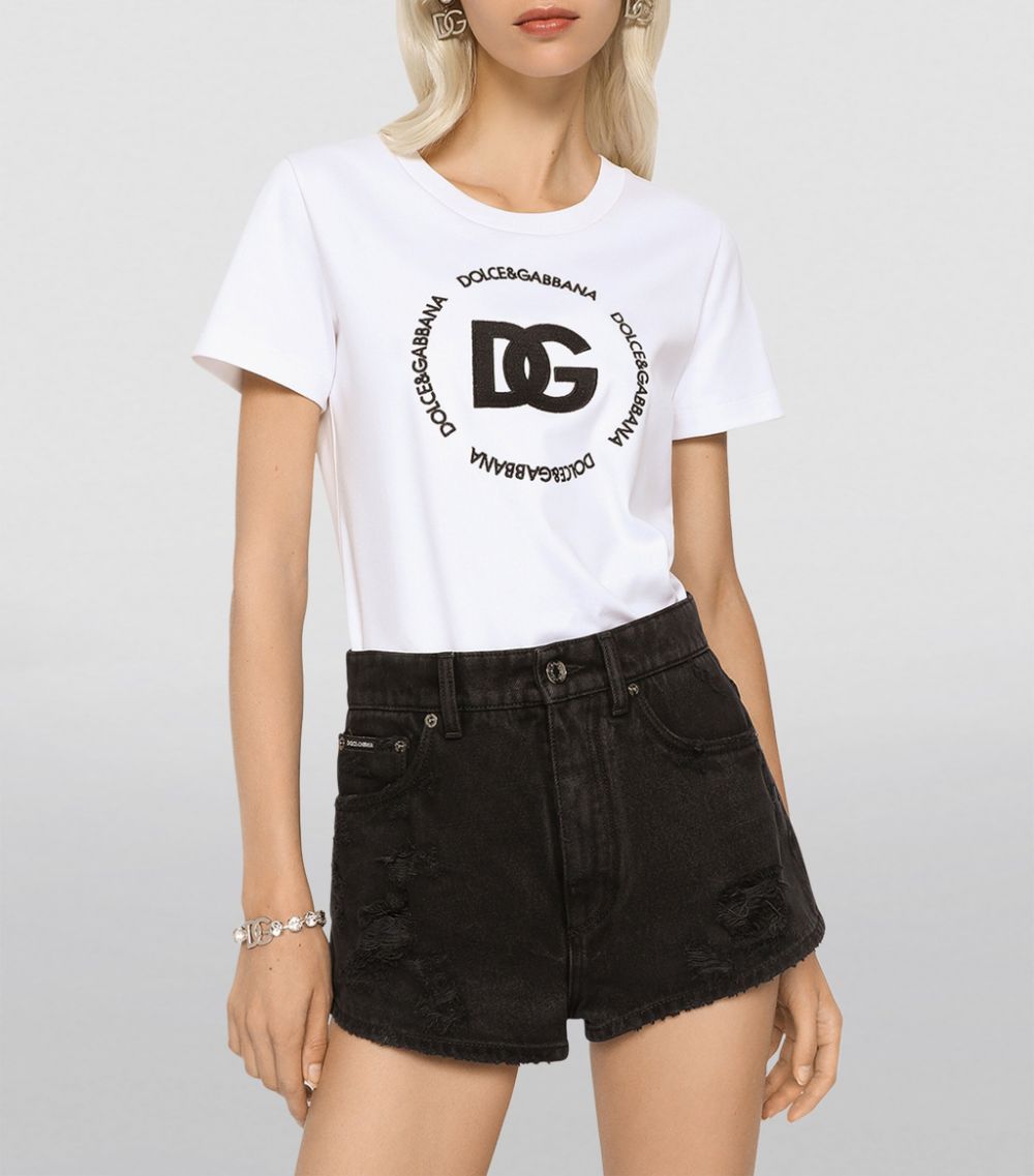 Dolce & Gabbana Dolce & Gabbana Cotton Logo Print T-Shirt