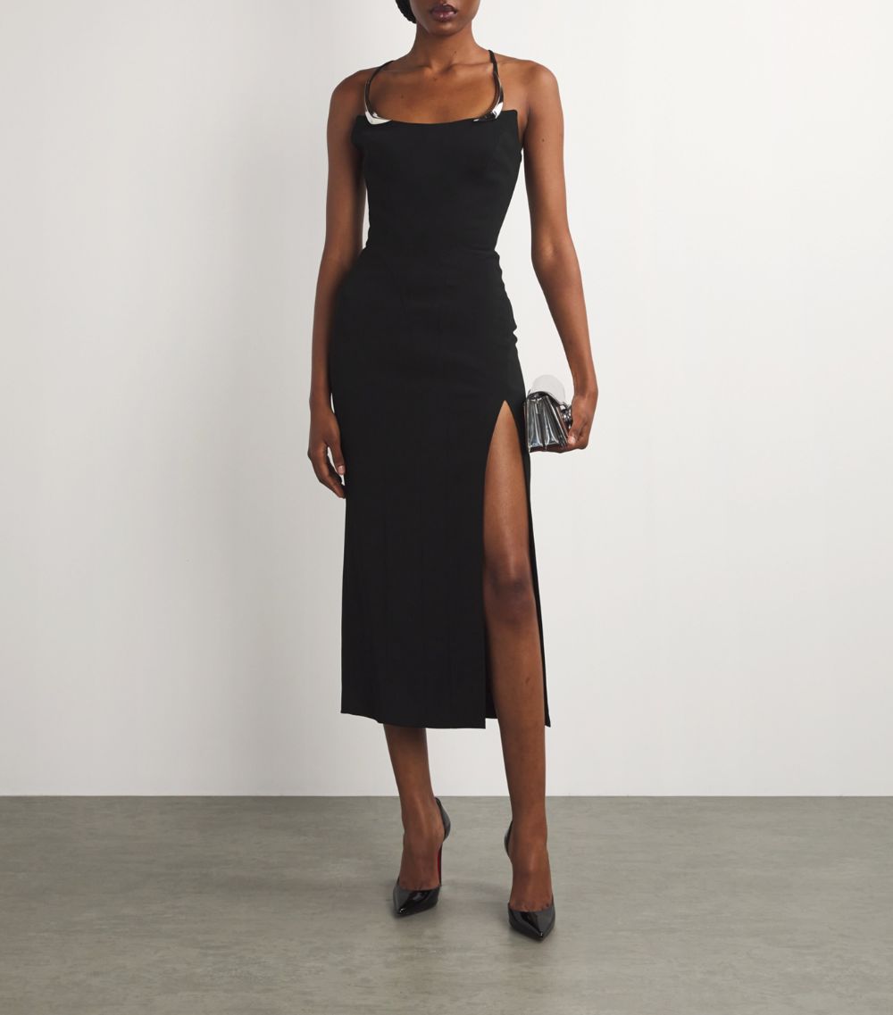 Mugler Mugler Sleeveless Midi Dress