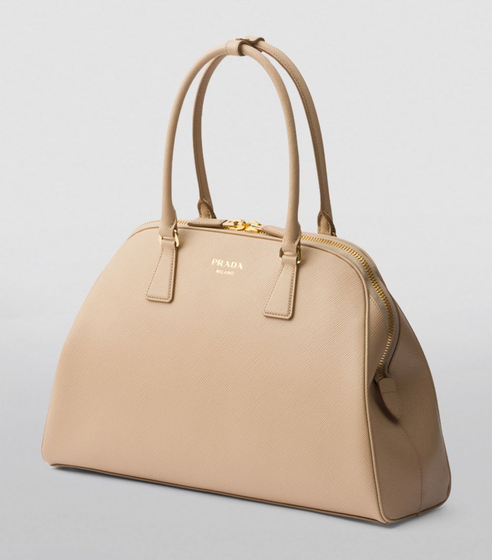Prada Prada Large Saffiano Leather Top-Handle Bag