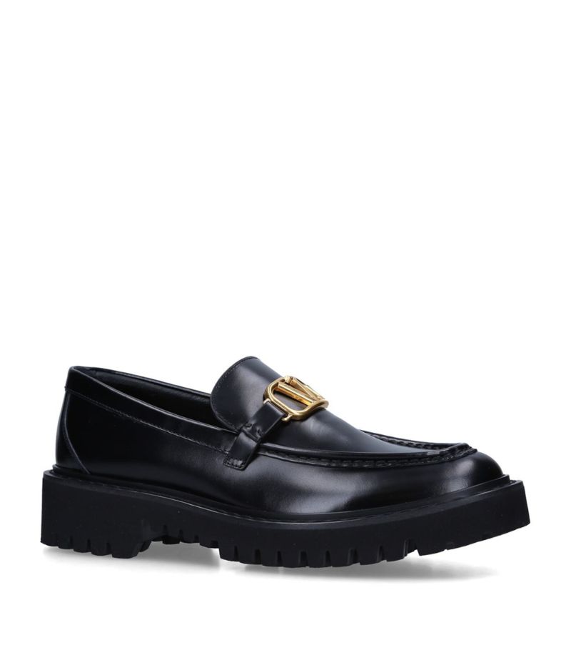 VALENTINO GARAVANI Valentino Garavani Valentino Garavani Leather Signature Loafers