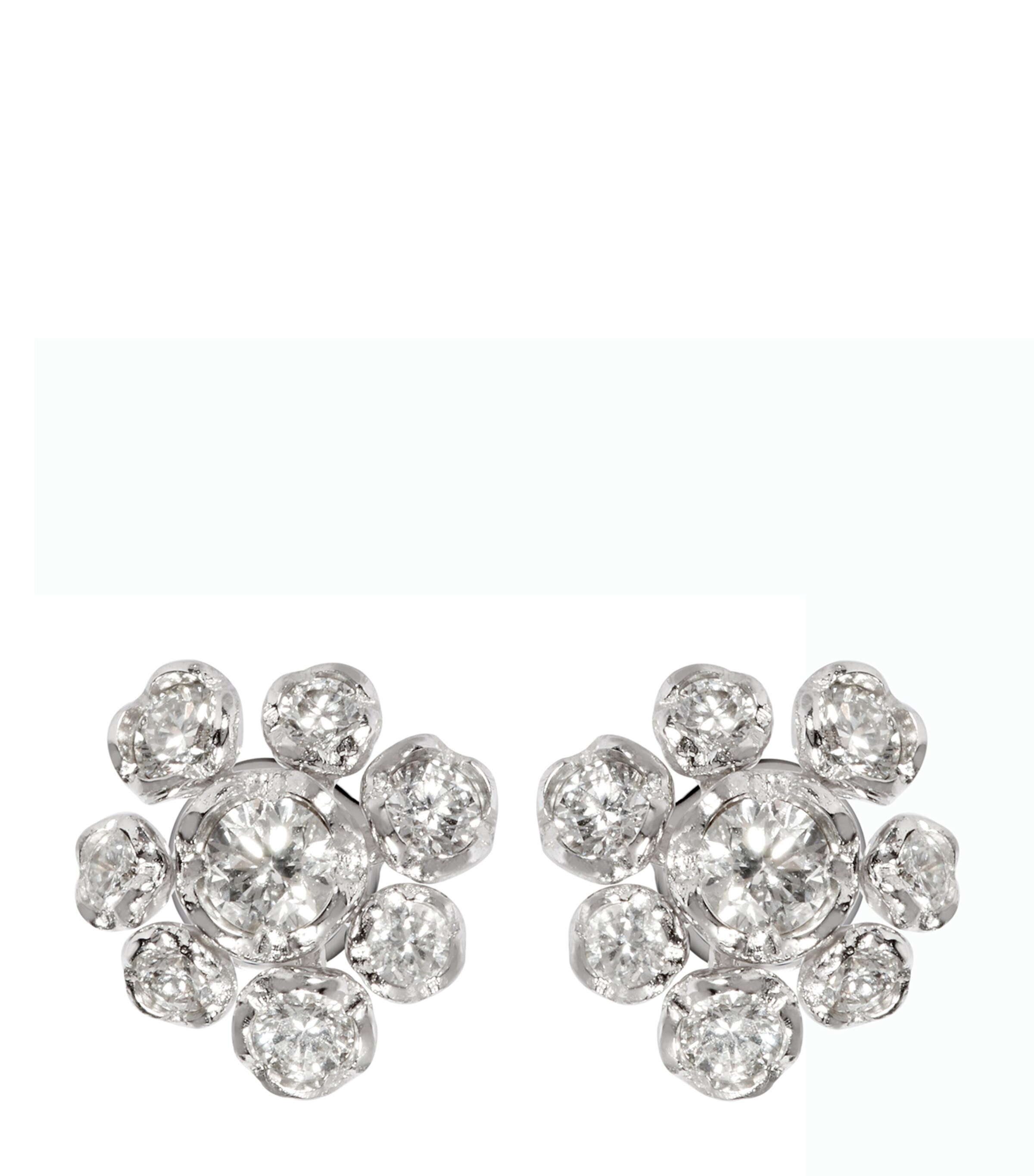 Annoushka Annoushka Large White Gold and Diamond Whoopsie Daisy Stud Earrings