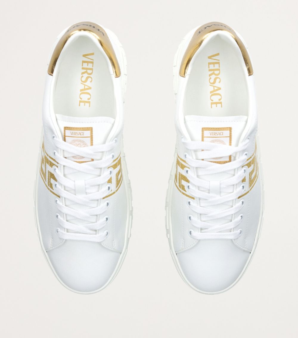 Versace Versace Leather Greca Sneakers