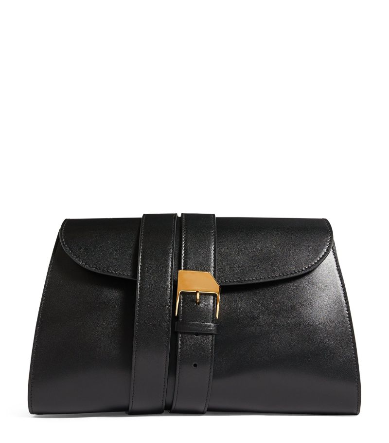 The Row The Row Leather Isla Clutch Bag