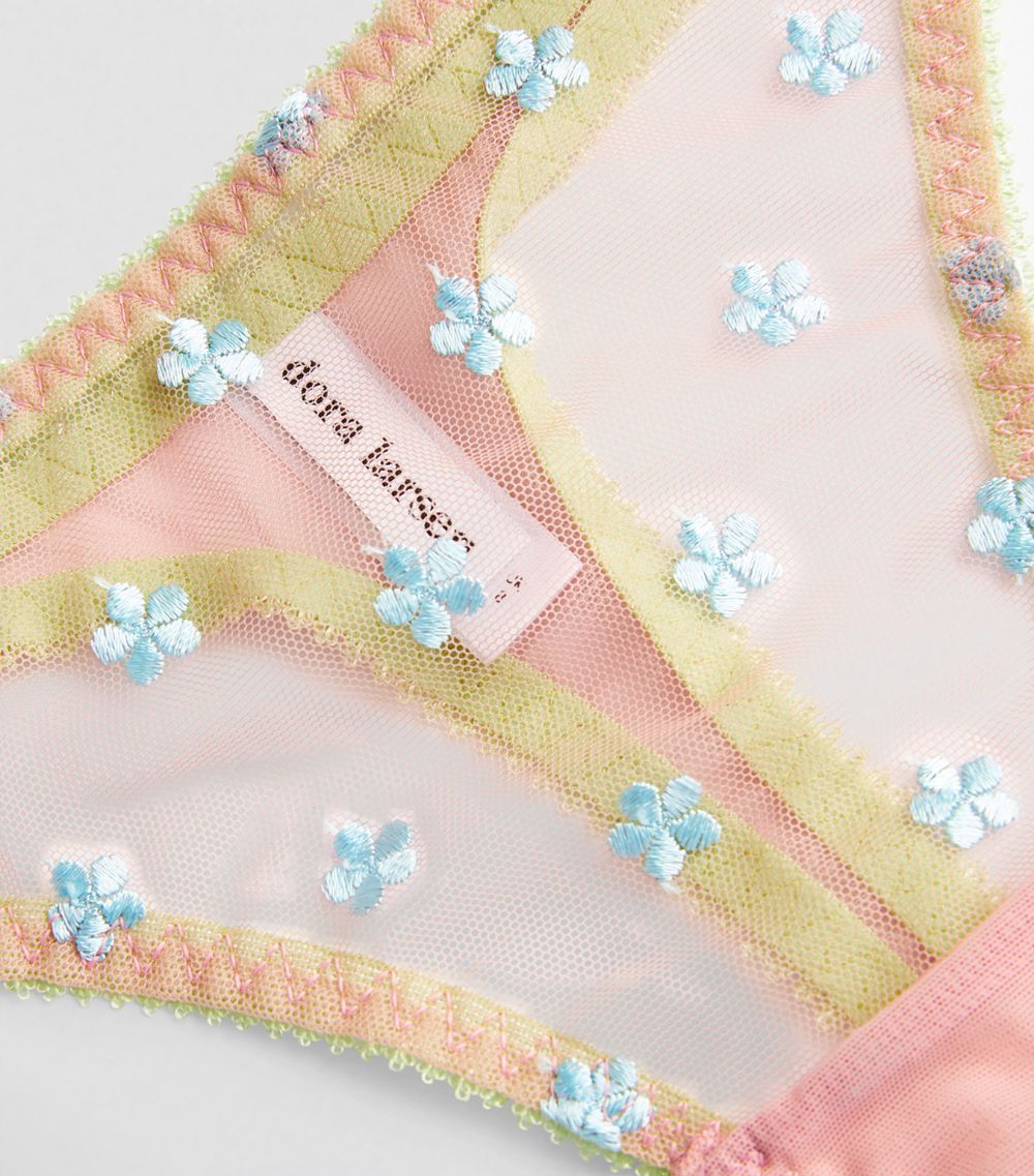 Dora Larsen Dora Larsen Embroidered Jaime Thong