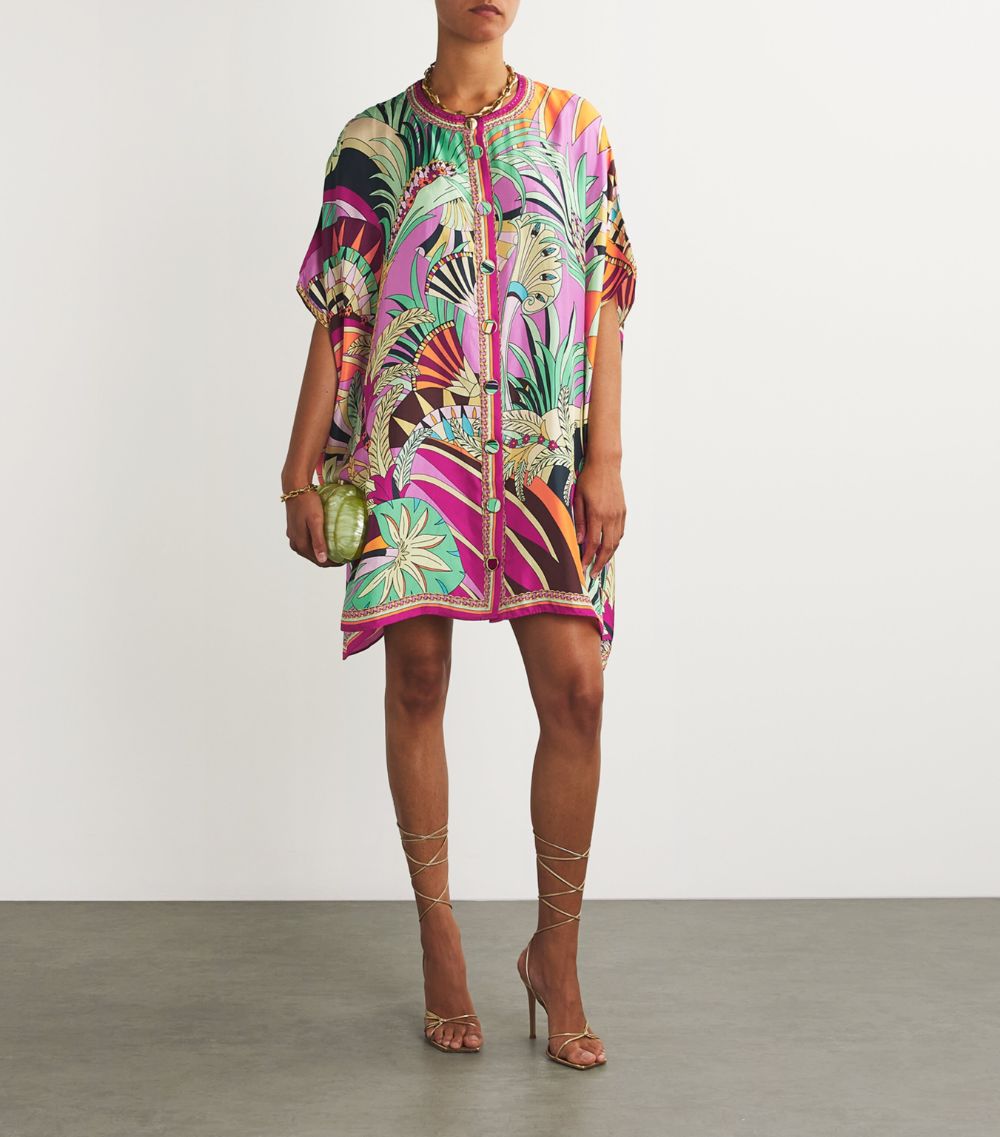 Camilla Camilla Silk Printed Mini Kaftan