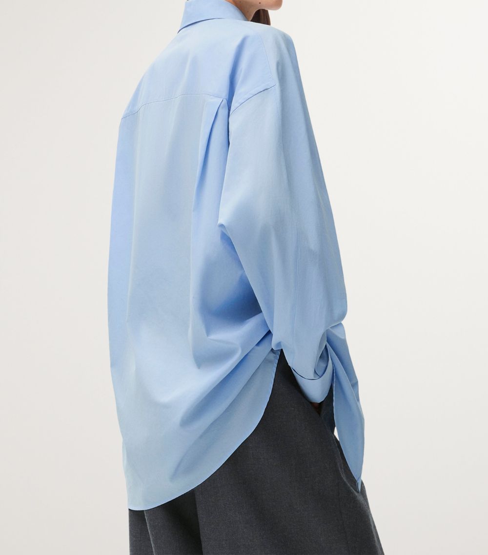 Loewe Loewe Cotton Poplin Draped Shirt