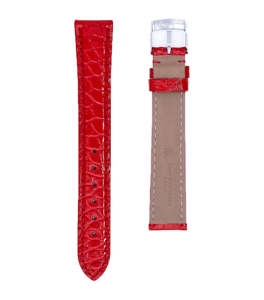 Jean Rousseau Jean Rousseau Classic 3.5 Alligator Leather Watch Strap (14Mm)