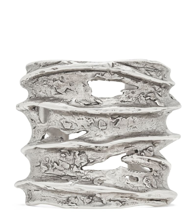 Saint Laurent Saint Laurent Distressed Cuff Bracelet