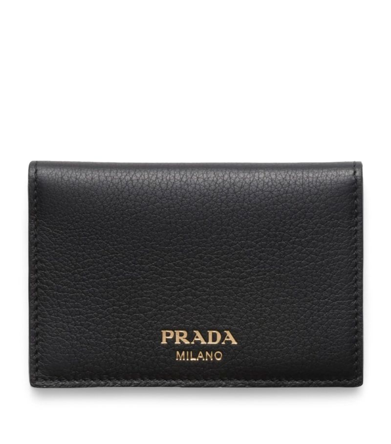 Prada Prada Leather Folding Card Holder