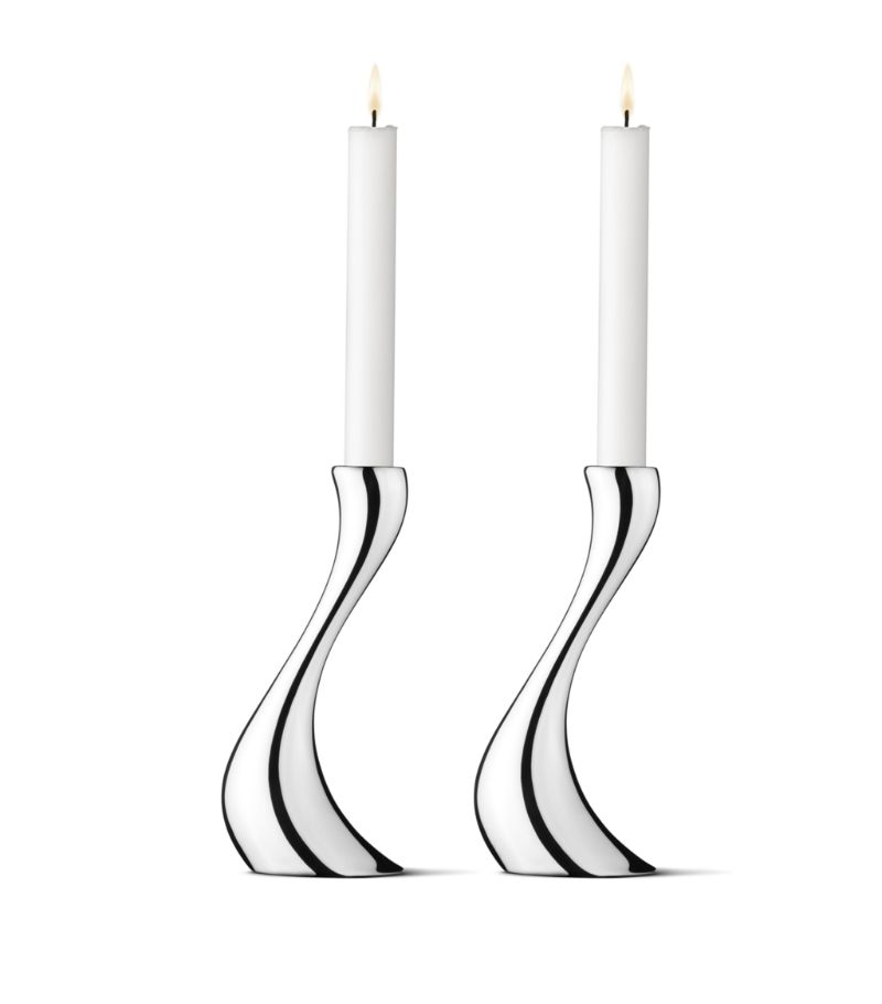 Georg Jensen Georg Jensen Cobra Medium Candle Holder (Set Of 2)