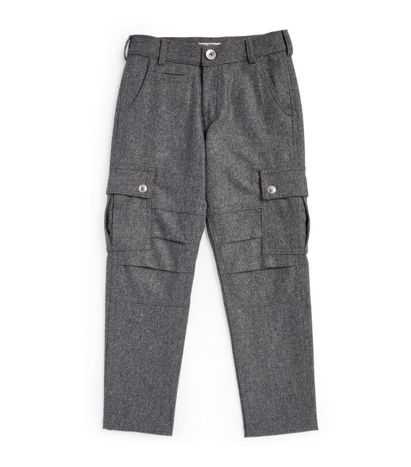 Brunello Cucinelli Kids Brunello Cucinelli Kids Wool Cargo Trousers (6-7 Years)