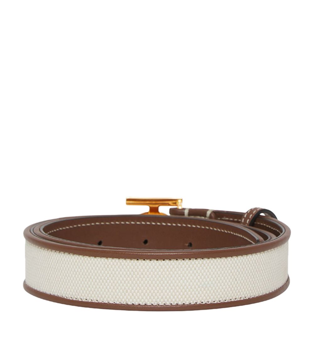 Burberry Burberry Canvas and Leather TB Monogram Belt