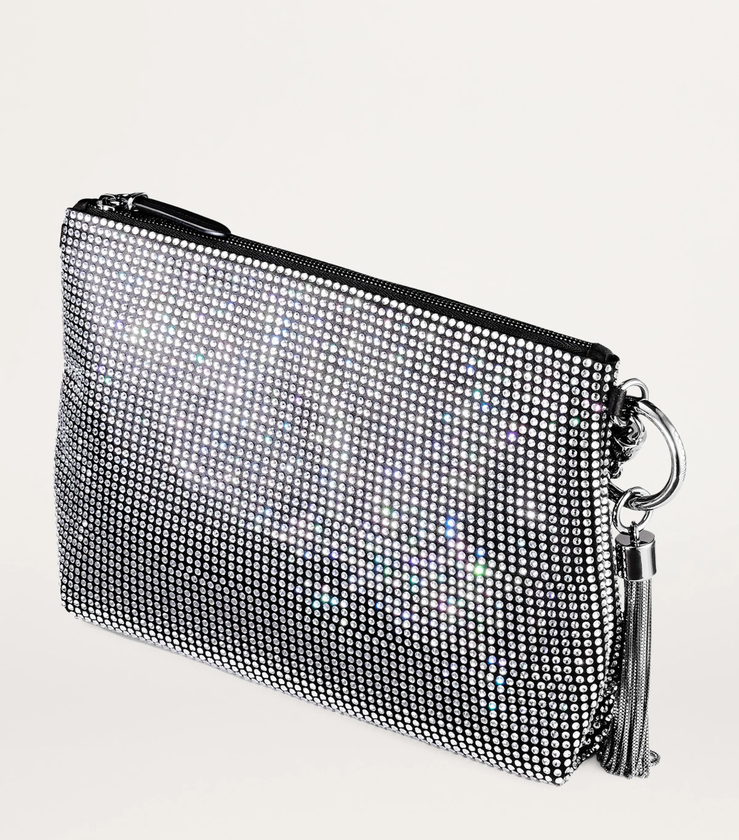 Jimmy Choo Jimmy Choo Satin Crystal-Embellished Callie Clutch Bag