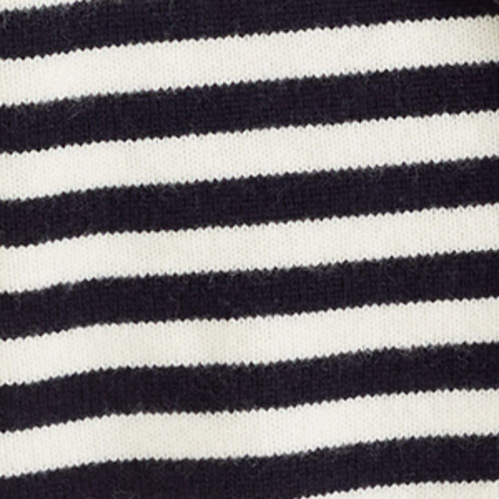 Chinti & Parker Chinti & Parker Wool-Cashmere Fringed Striped Cardigan