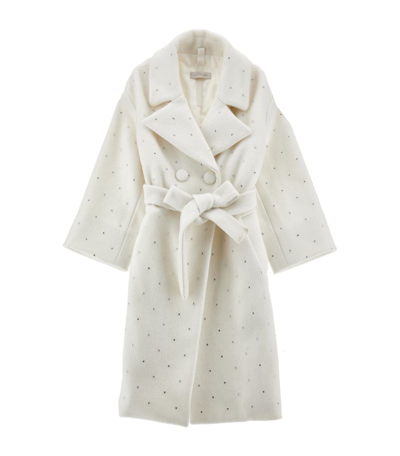 Monnalisa Monnalisa Wool-Blend Embellished Coat (3-16 Years)