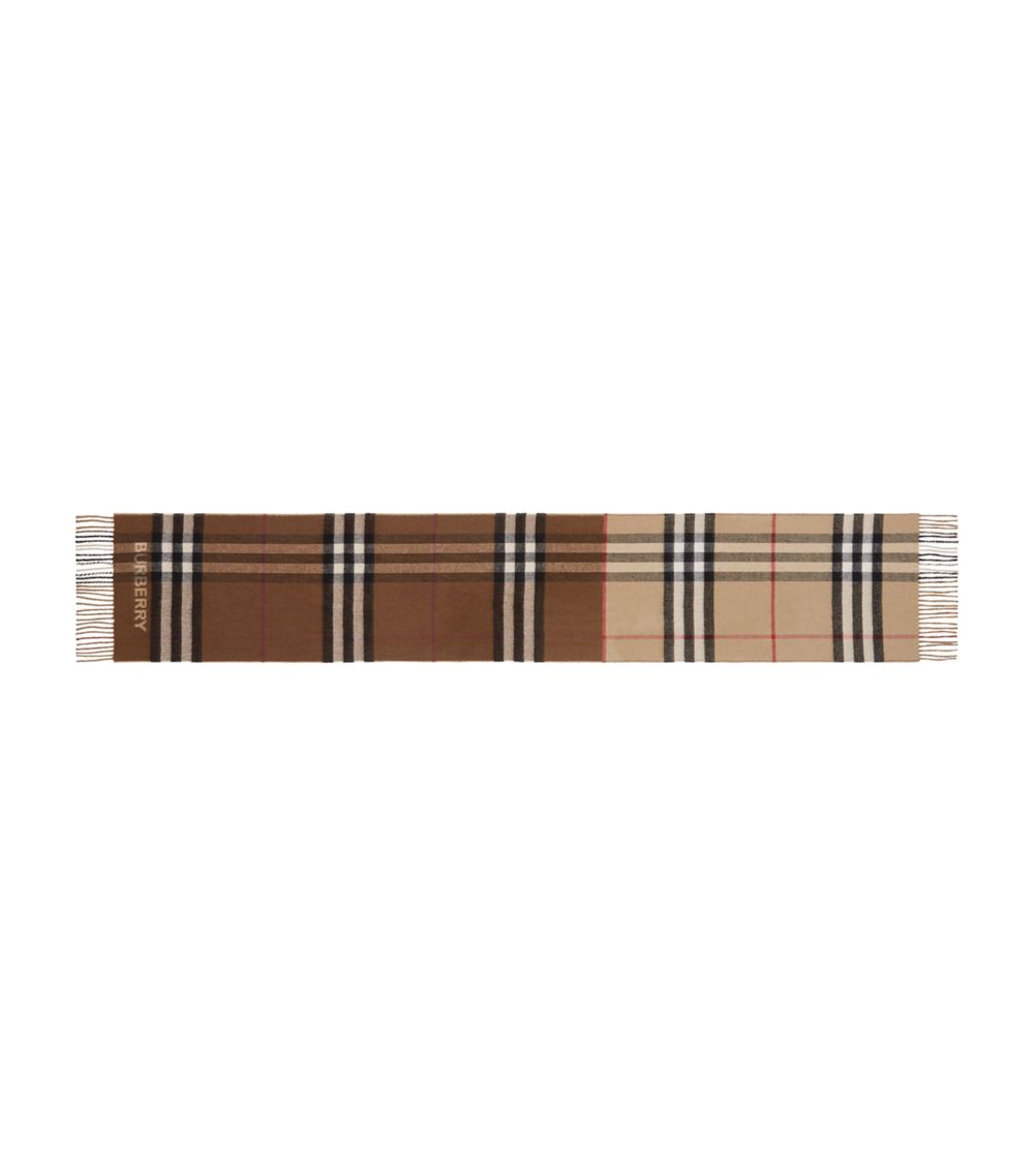 Burberry Burberry Cashmere Vintage Check Contrast Scarf