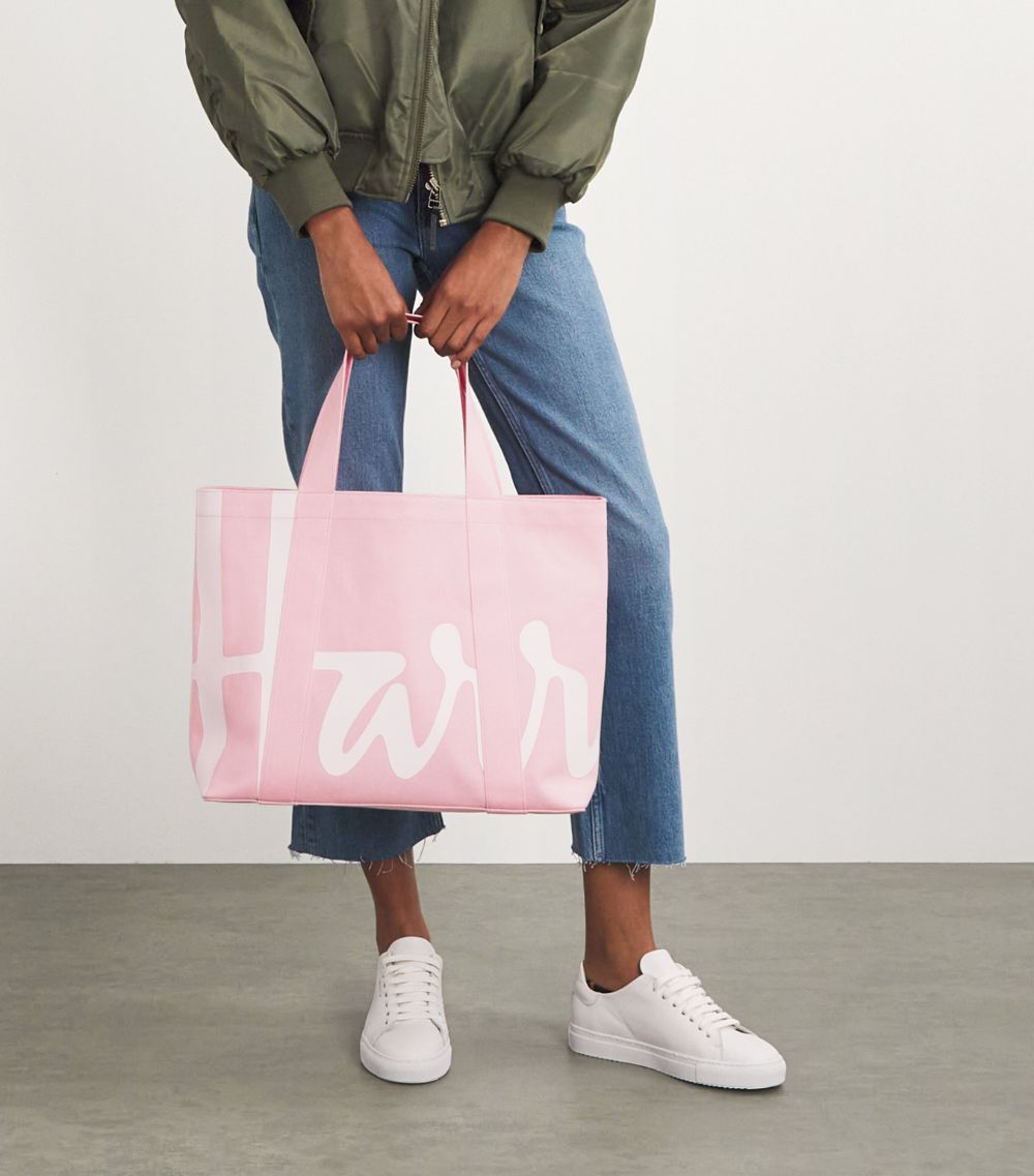 Harrods Harrods Medium Cotton Logo Tote Bag