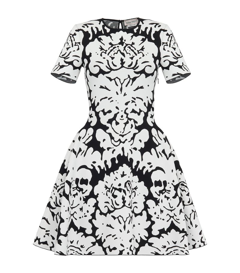 Alexander McQueen Alexander Mcqueen Damask Jacquard Mini Dress