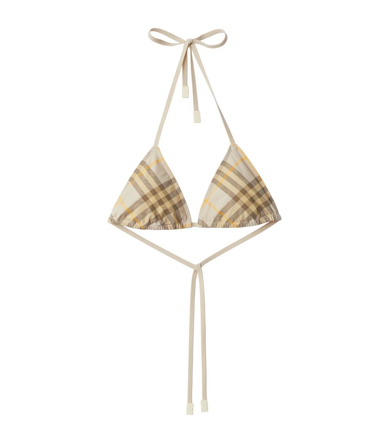 Burberry Burberry Check Bikini Top