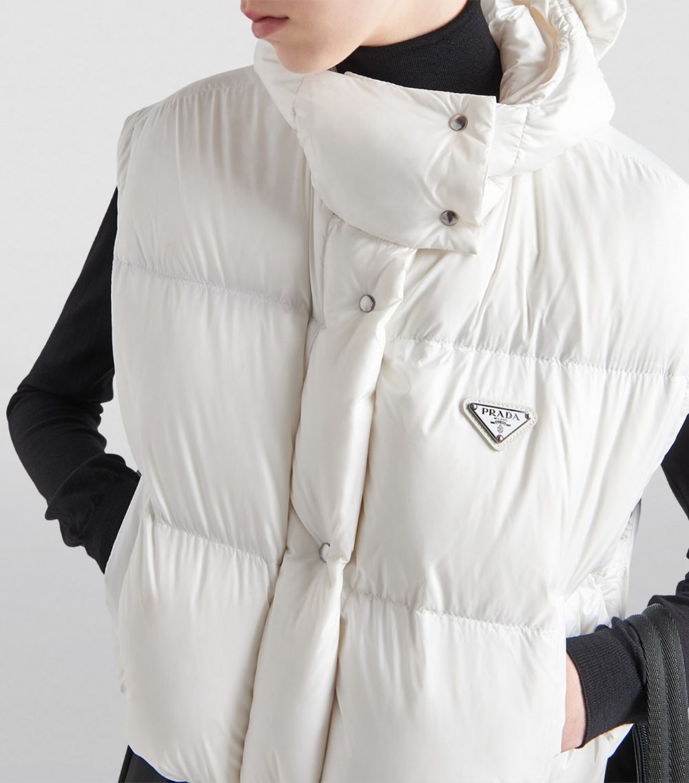 Prada Prada Crop Re-Nylon Puffer Jacket