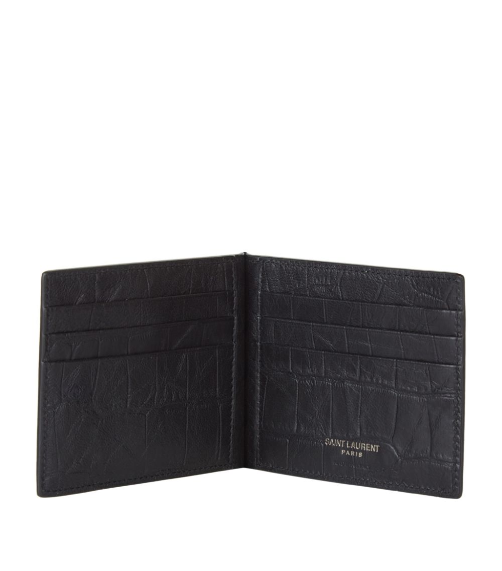 Saint Laurent Saint Laurent Monogram Money Clip Card Holder