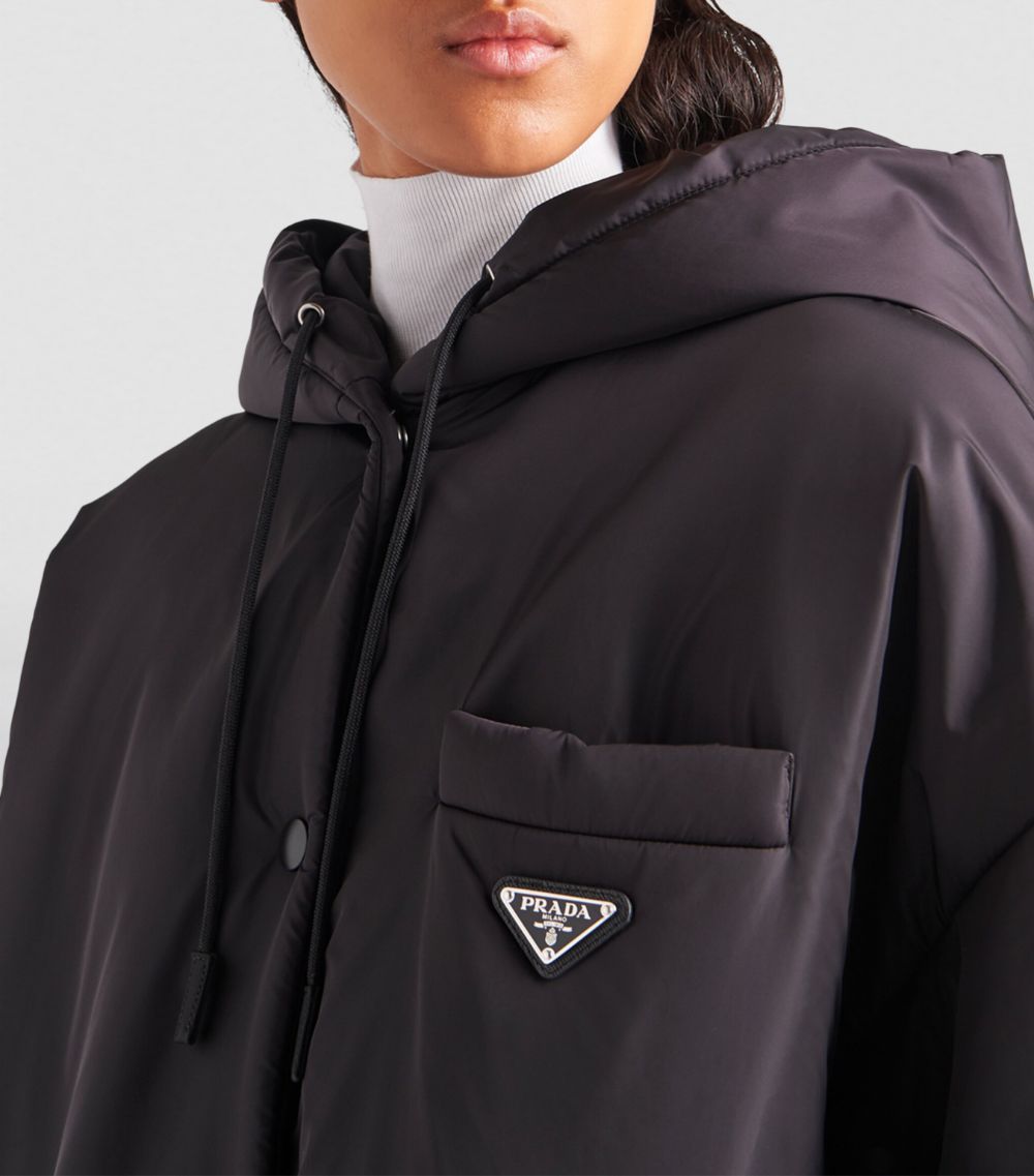 Prada Prada Re-Nylon Oversized Raincoat