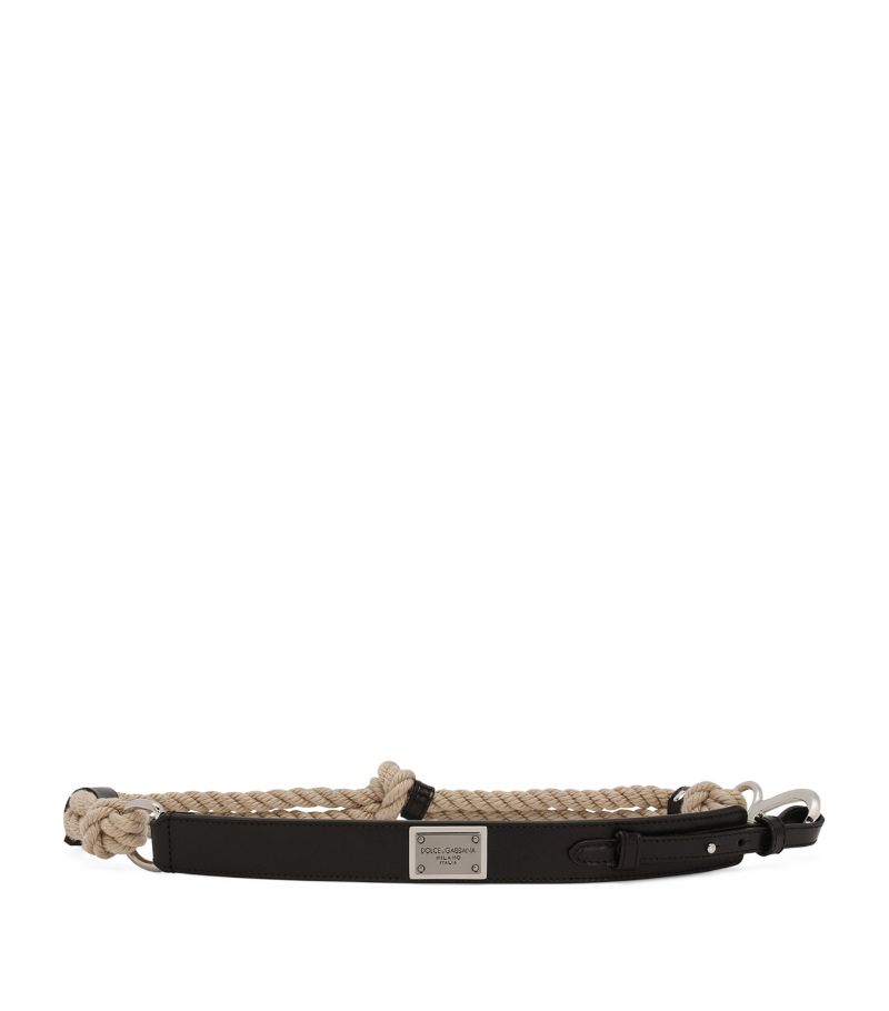 Dolce & Gabbana Dolce & Gabbana Logo-Plaque Rope Belt