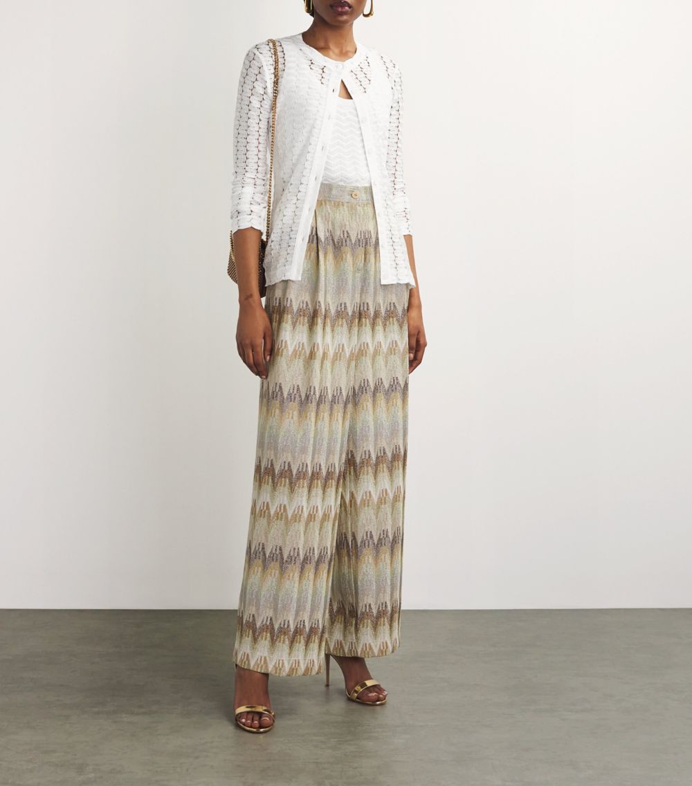 Missoni Missoni Chevron-Knit Tailored Trousers